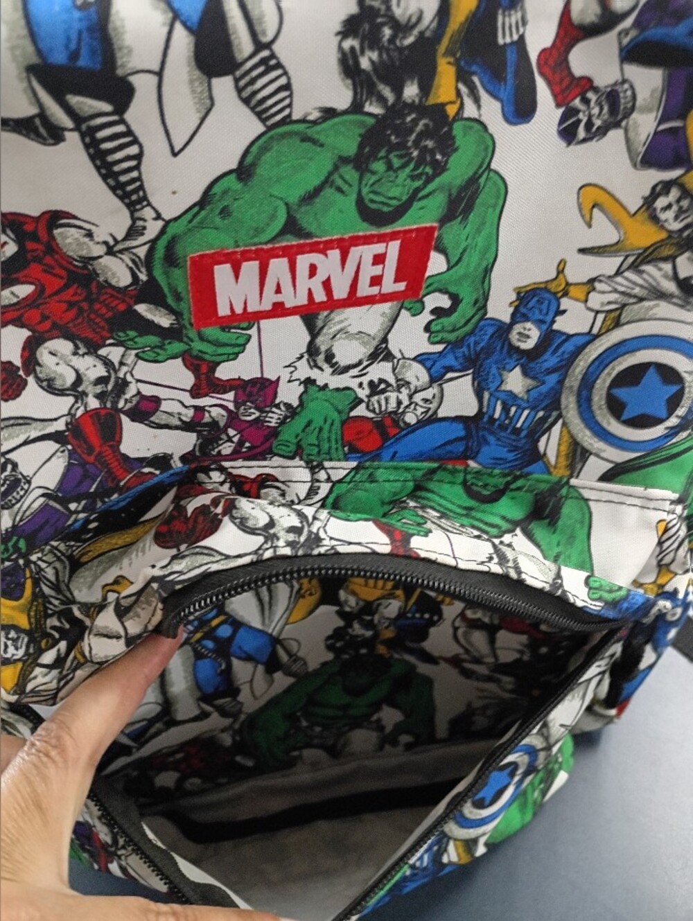 Marvel Multicolor Comic Panel Backpack - Picture 3 of 6